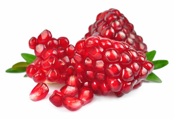 Piece of pomegranate fruit