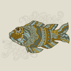 stylized vector fish
