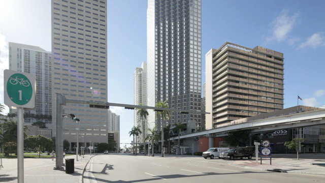 Downtown Miami by Biscayne Boulevard