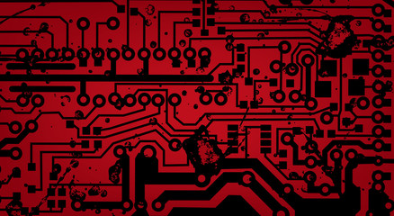grunge circuit board effect