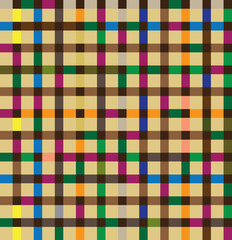 Seamless weave fabric imitating