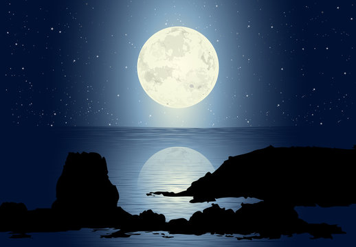 Moonlight With Full Moon