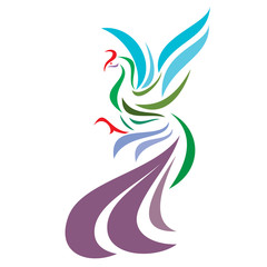 Naklejka premium Swans