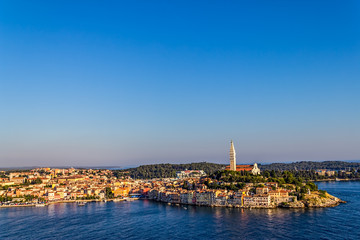 Aerial shoot of Rovinj, Croatia