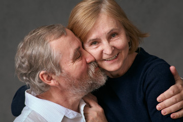 Happy elderly couple