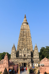 Mahabodhi temple, bodh gaya, India. The site where Gautam Buddha