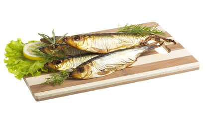 Smoked sprat - appetizing snack