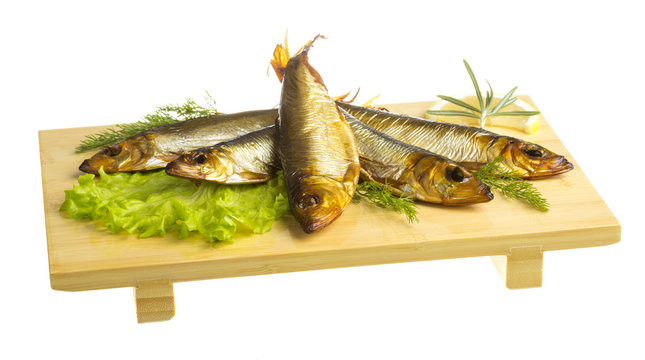 Smoked sprat - appetizing snack