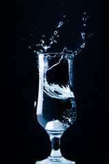 A glass of water