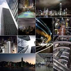 Collage der Stadt Hong Kong