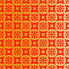 Seamless pattern with abstract ornament background.