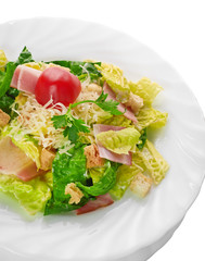 Caesar Salad isolated on a white background