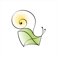 Snail mail. Abstract icon