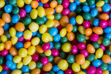 colored sugar pearls background