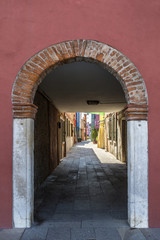 A road in Burano