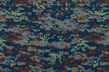 Thai air force digital camouflage fabric texture background