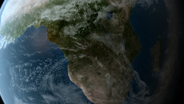 Orbiting over Africa