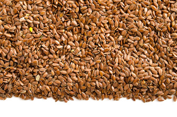 Brauner Leinsamen Hintergrund