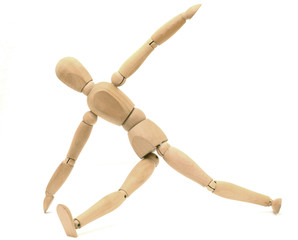 Wooden dummy stretching