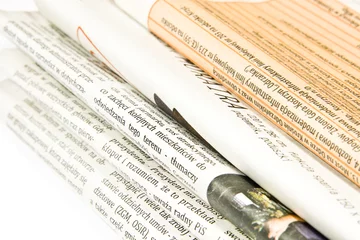 Abwaschbare Fototapete Zeitungen Zeitungen