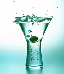 Martini with Olive Splash