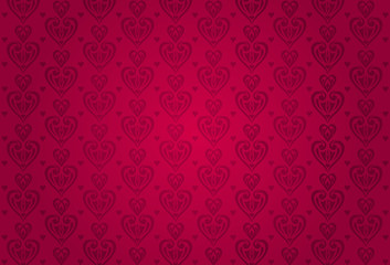 red valentine's card background