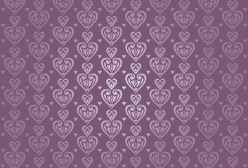 violet valentine's card background