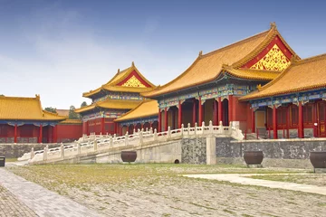 Schilderijen op glas View of the Forbidden City, Beijing, China © TravelWorld