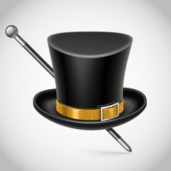 Cylinder hat vector