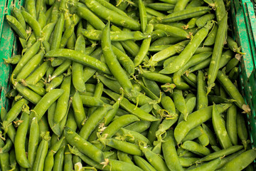 Group of green peas