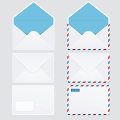 Set of 6 glossy envelopes