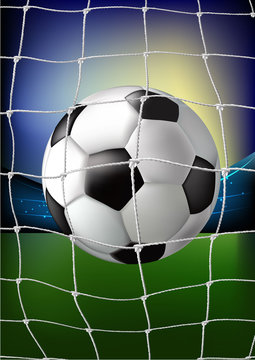 Ball in the net - stadium