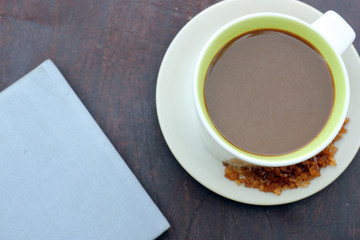 Coffee and note book