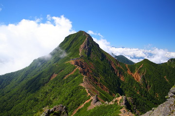 Mt. Yatsugatake in summer, Nagano, Japan