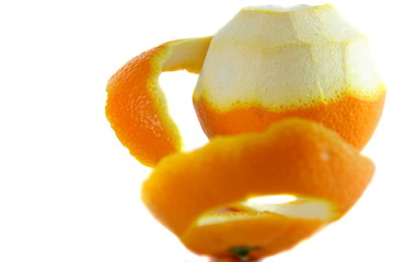 Obraz na płótnie Canvas peeling orange
