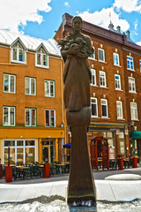 Statue in Quebec