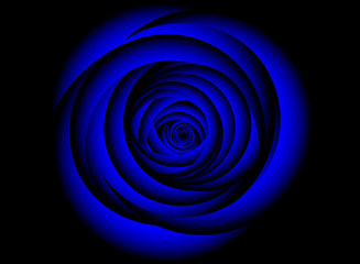 Dark blue abstract spiral background