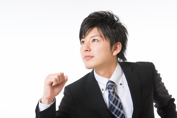 ビジネスマン　走る