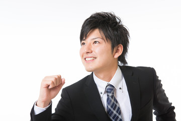 ビジネスマン　走る