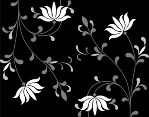 植物模様のパターン