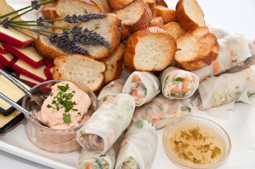 Selection of canapes