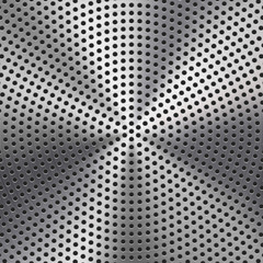 Metal Texture with Circle Perforated Background