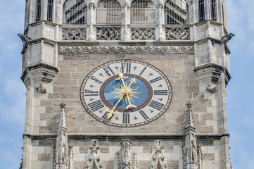 Neues Rathaus building in Munich, Germany