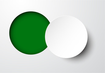 Paper white round note.