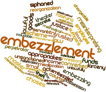 Word cloud for Embezzlement