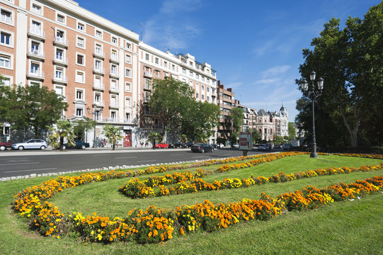 Street scene in Madrid, Spain