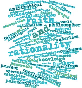 Word cloud for Faith and rationality