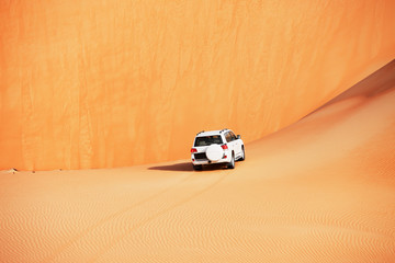4 by 4 dune bashing is a popular sport of the Arabian desert