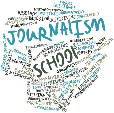 Word cloud for Journalism school
