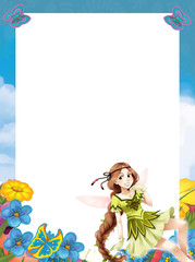 Fototapeta premium The fairy - Beautiful Manga Girl - illustration